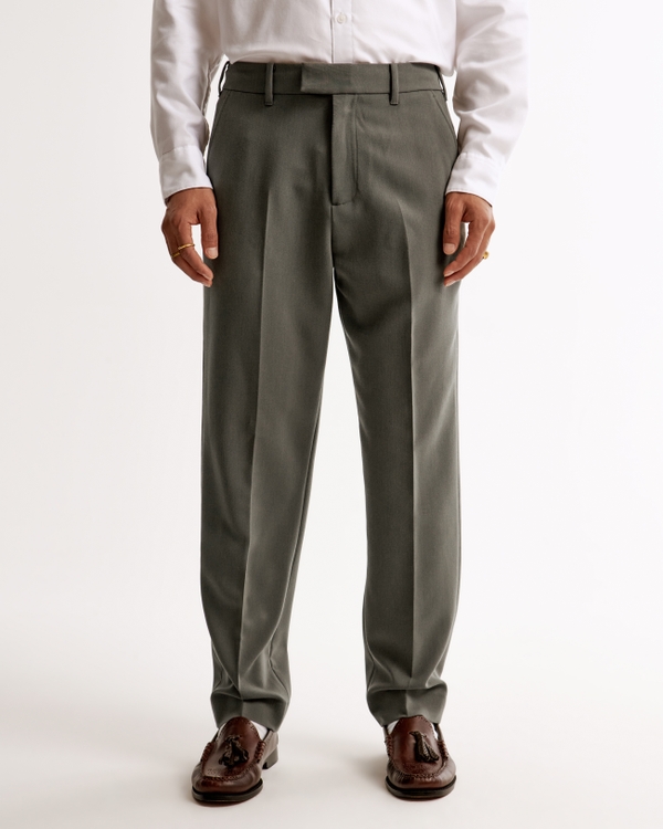 The A&F Collins Tailored Suit Pant, Olive view 1