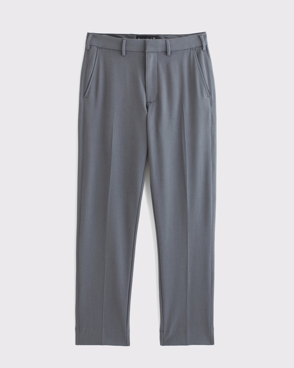 Straight Fixed Waist Pant, Gray