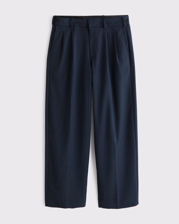 Pleated Baggy Trouser, Dark Indigo view 2