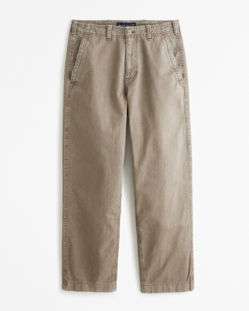 Pantalones vintage para hombre, holgados, de pierna ancha