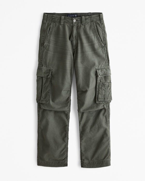 Baggy Cargo Pant, Dark Olive Green