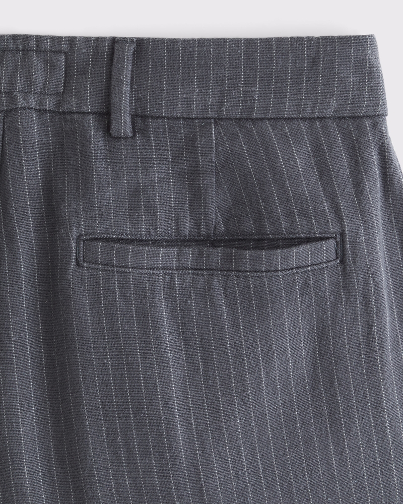 Baggy Tailored Linen-Blend Trouser