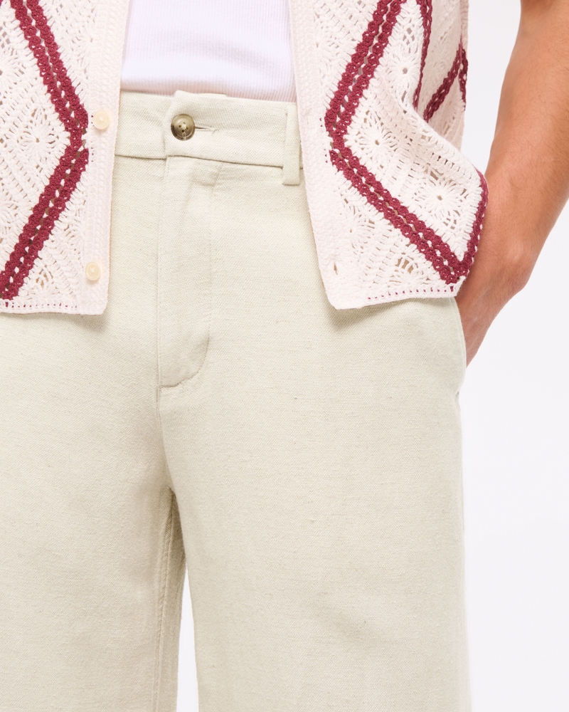 Baggy Tailored Linen-Blend Trouser