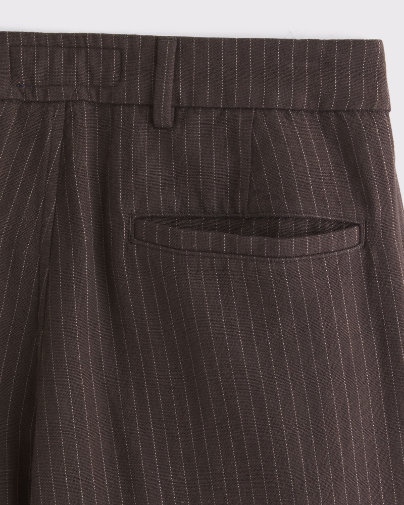 Baggy Linen-Blend Trouser