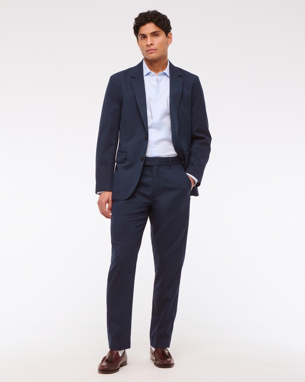 The A&F Collins Slim Suit Pant, Deep Navy view 1