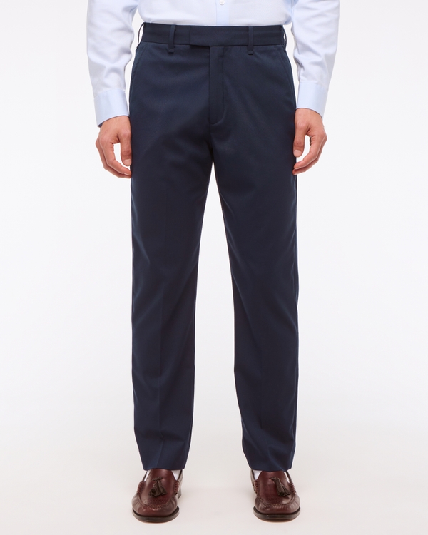 The A&F Collins Slim Suit Pant, Deep Navy view 2