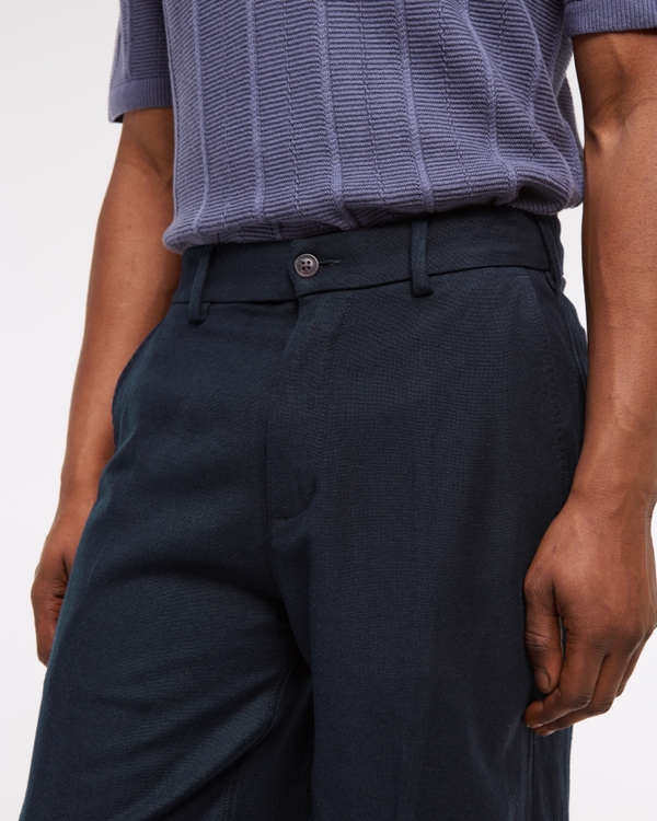 Baggy Tailored Linen-Blend Trouser