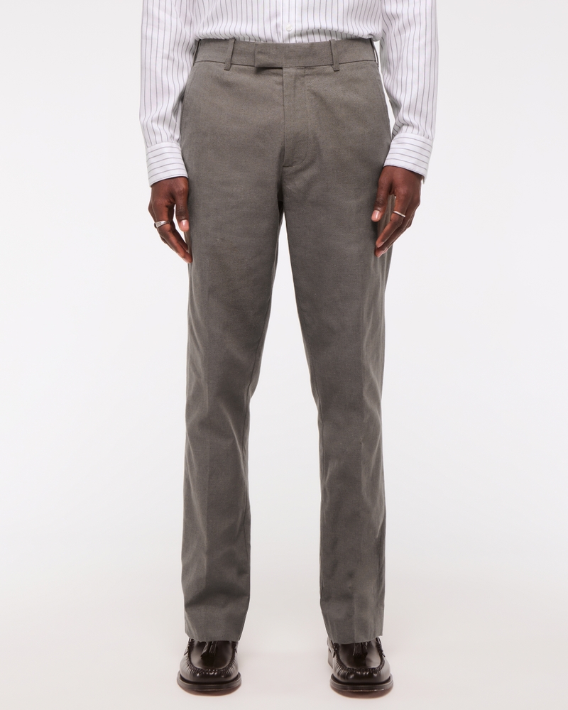 The A&F Collins Slim Linen-Blend Suit Pant
