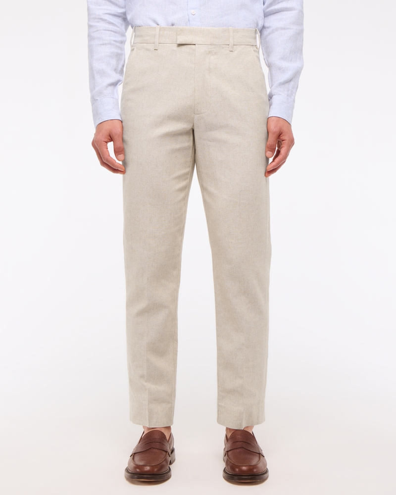 The A&F Collins Slim Linen-Blend Suit Pant