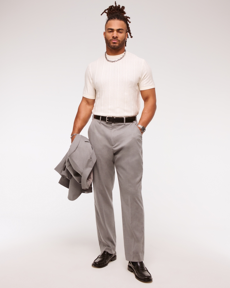 Men's The A&F Collins Athletic Fit Suit Pant Men's Bottoms