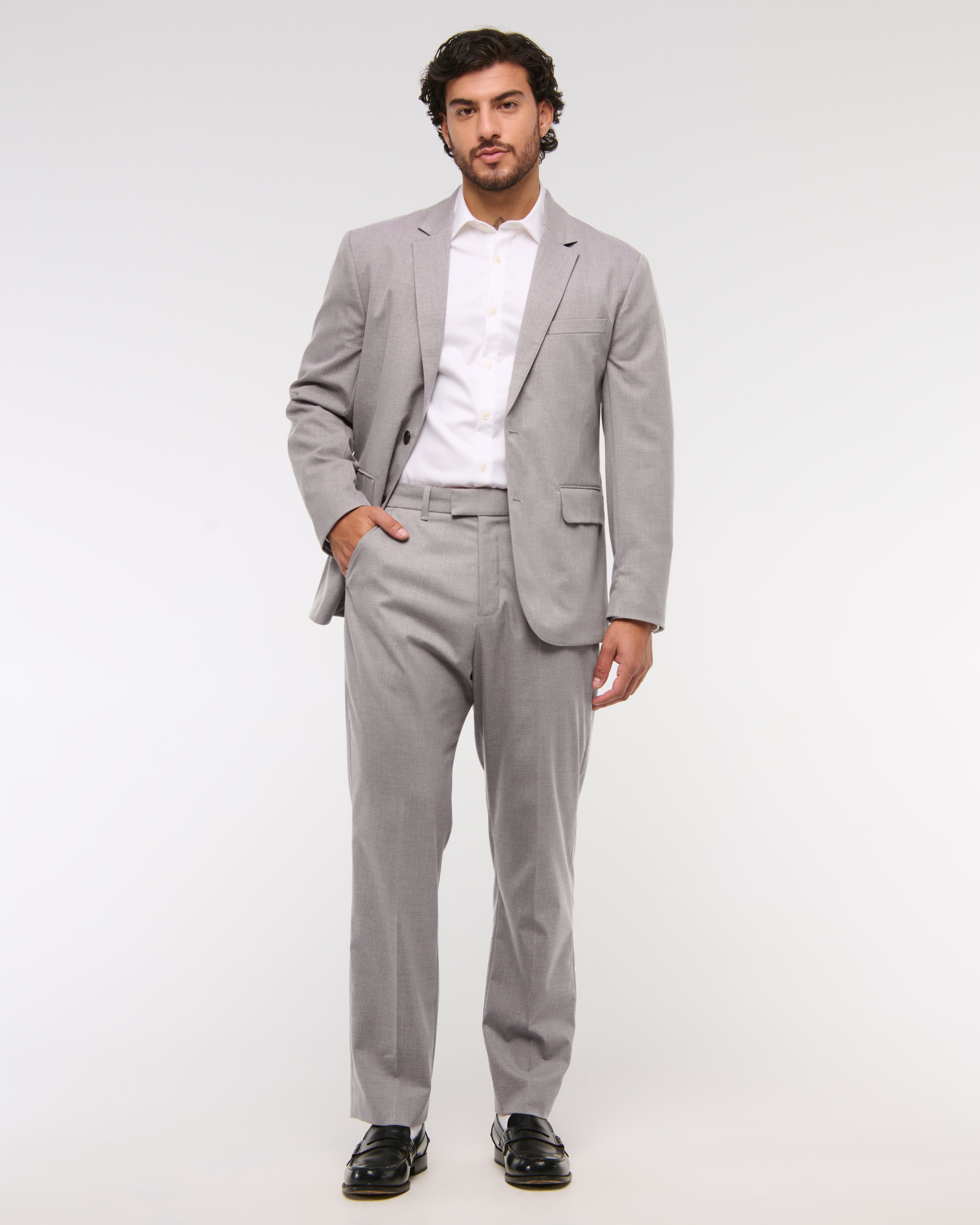 Мужские брюки Abercrombie & Fitch The A&F Collins Athletic Fit Suit Pant — фото 3