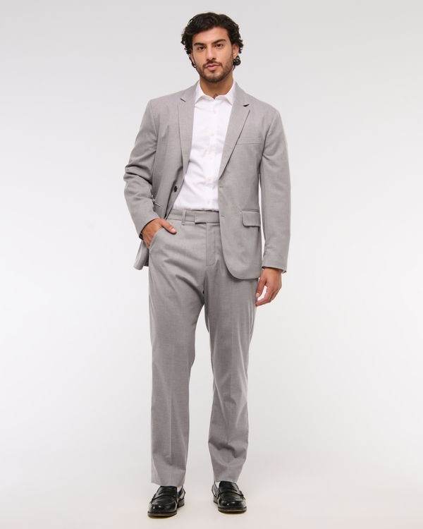 The A&F Collins Athletic Fit Suit Pant, Gray view 2
