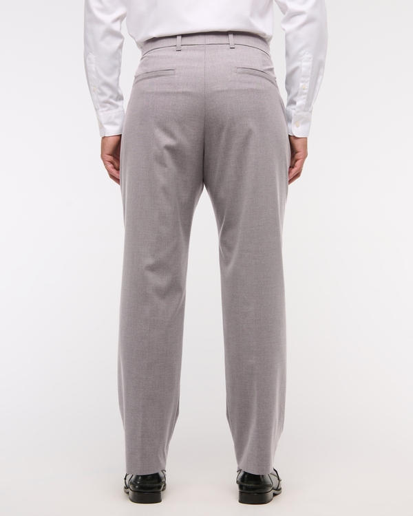 Men's The A&F Collins Athletic Fit Suit Pant in Gray | Size 33 X 30 | Abercrombie & Fitch