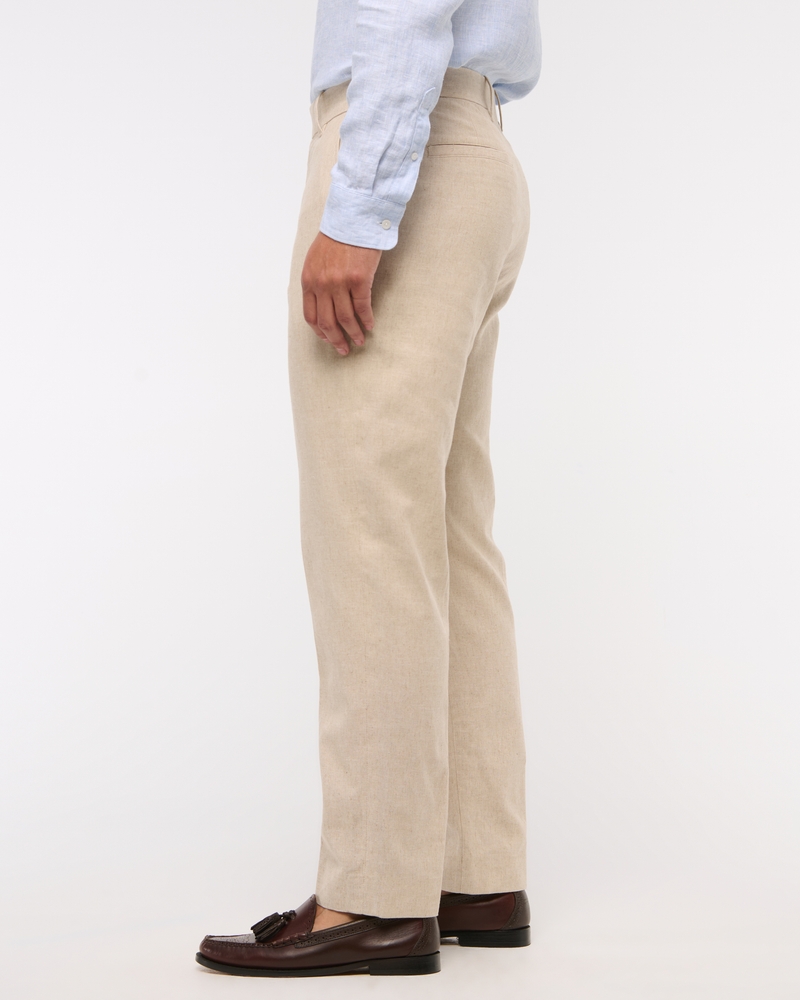 The A&F Collins Athletic Fit Linen-Blend Suit Pant