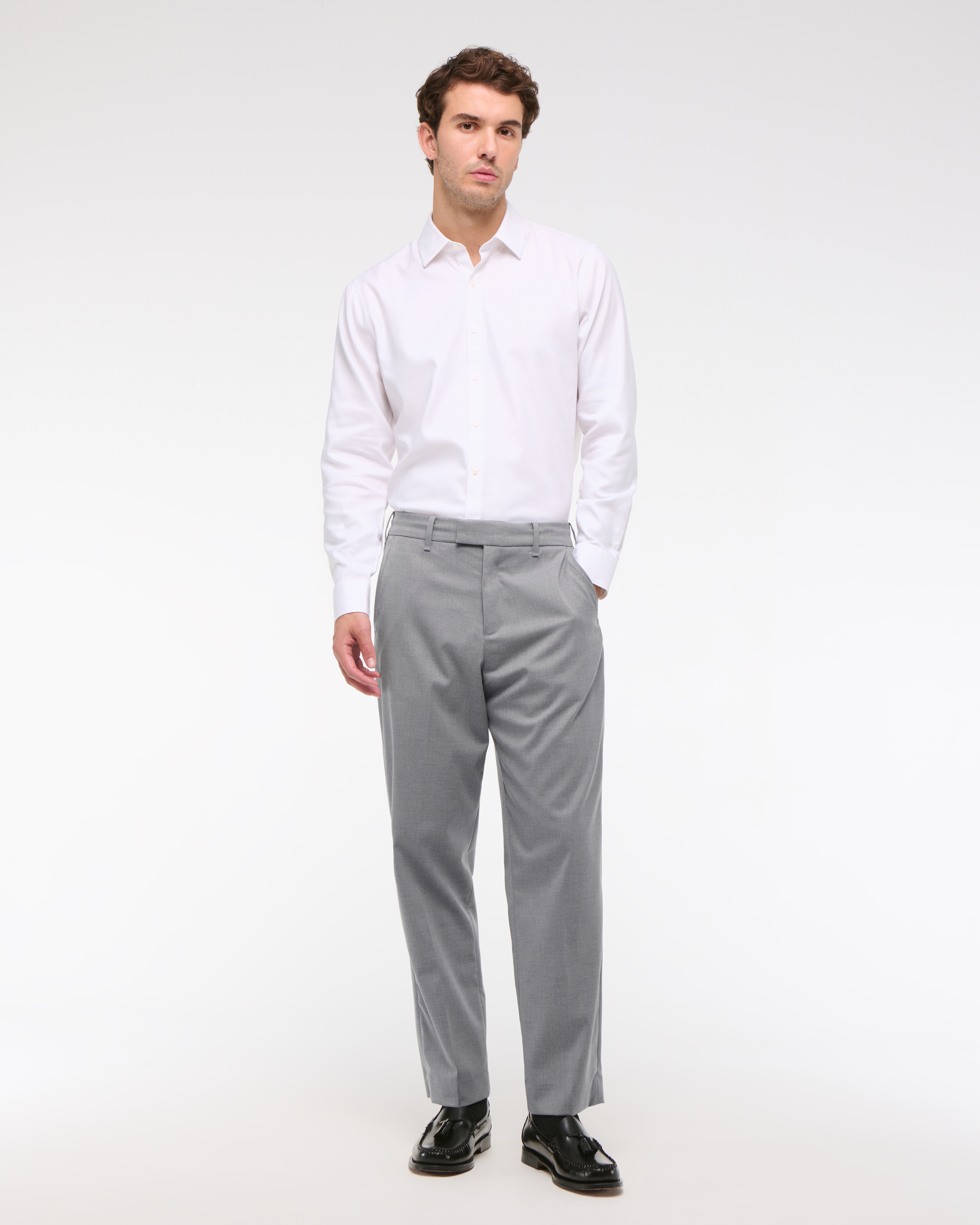 Abercrombie & Fitch The A&f Collins Suit Pant In Gray