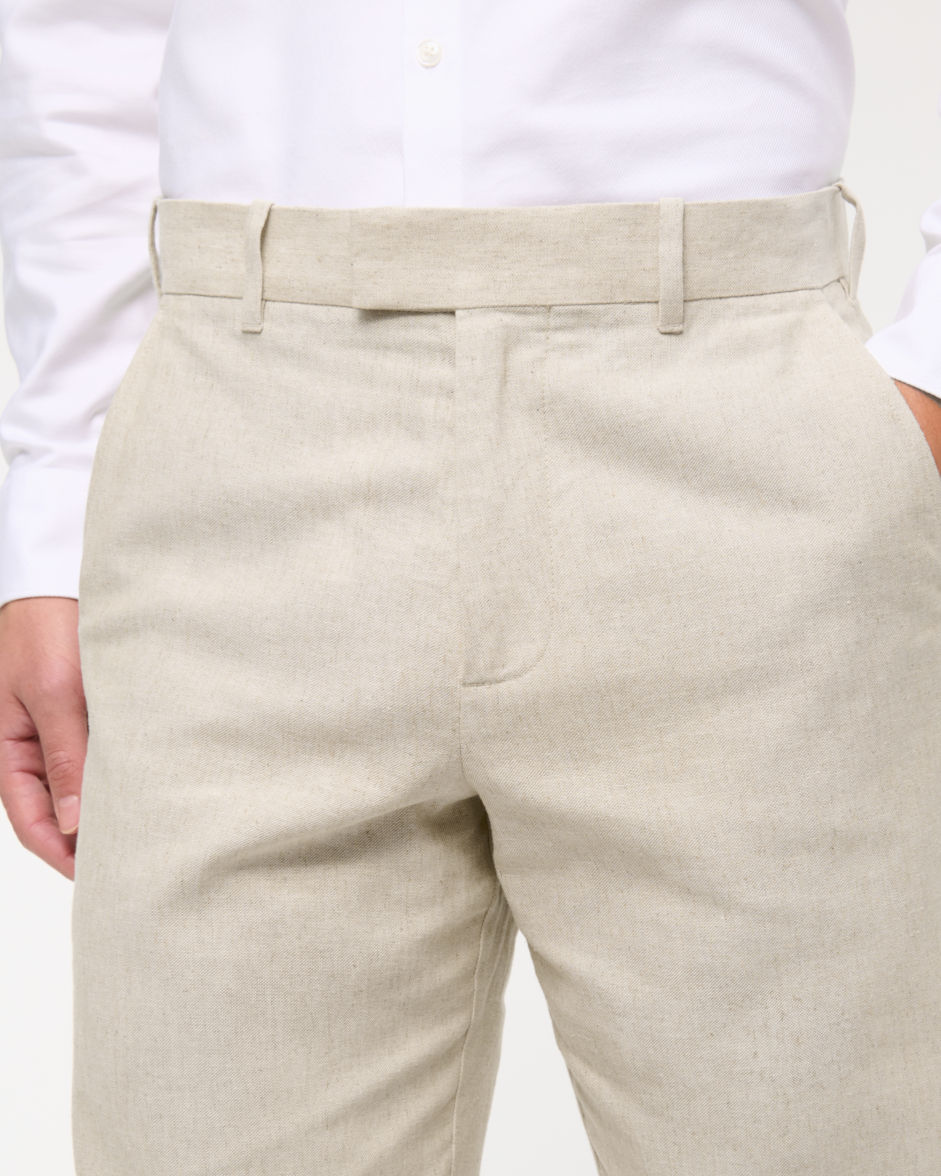 Men's The A&F Collins Linen-Blend Suit Pant | Men's Bottoms