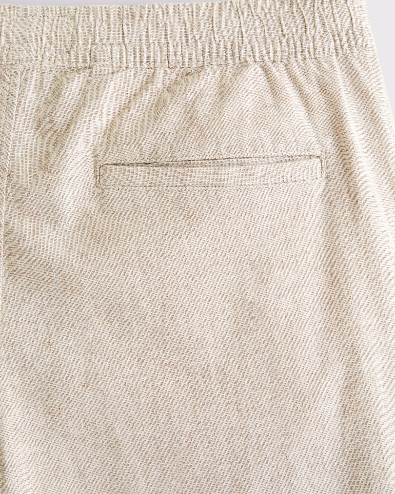 Loose Tailored Linen-Blend Pull-On Pant