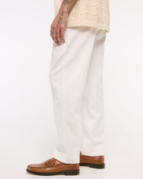 Loose Linen-Blend Pull-On Pant