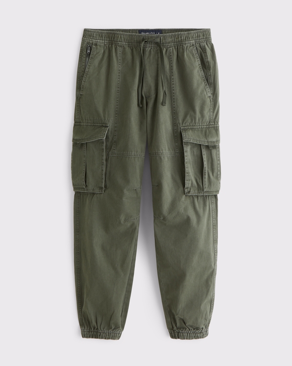 Cargo Jogger, Olive view 1
