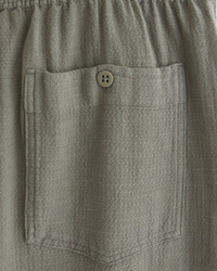 Baggy Cotton Texture Pull-On Pant