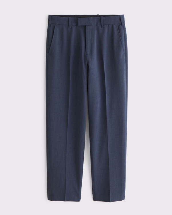 De A&F Collins kostuumbroek, Marineblauw Met Motief view 1