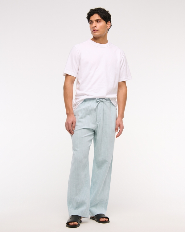 Baggy Breezy Pull-On Pant, Light Blue view 1