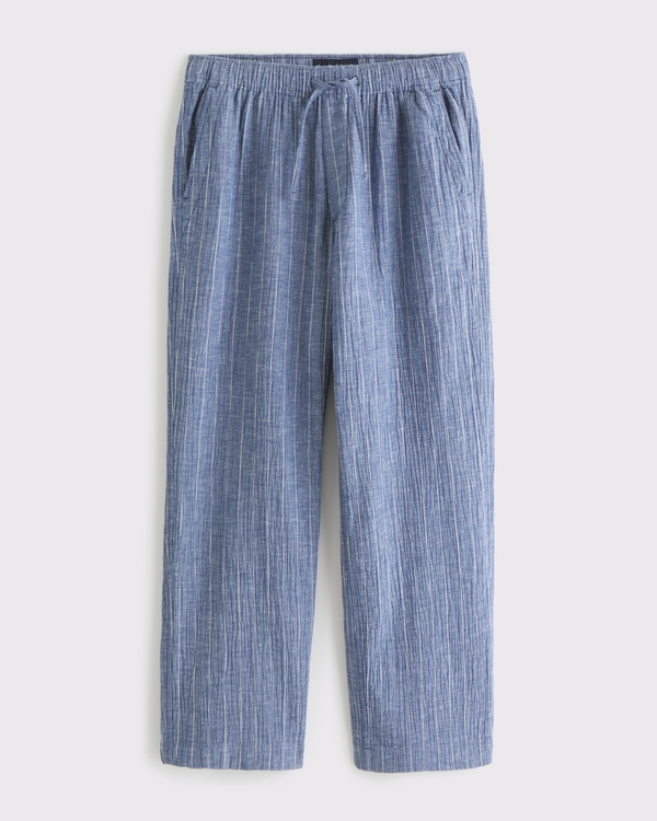 Baggy Breezy Pull-On Pant, Light Blue Stripe view 1