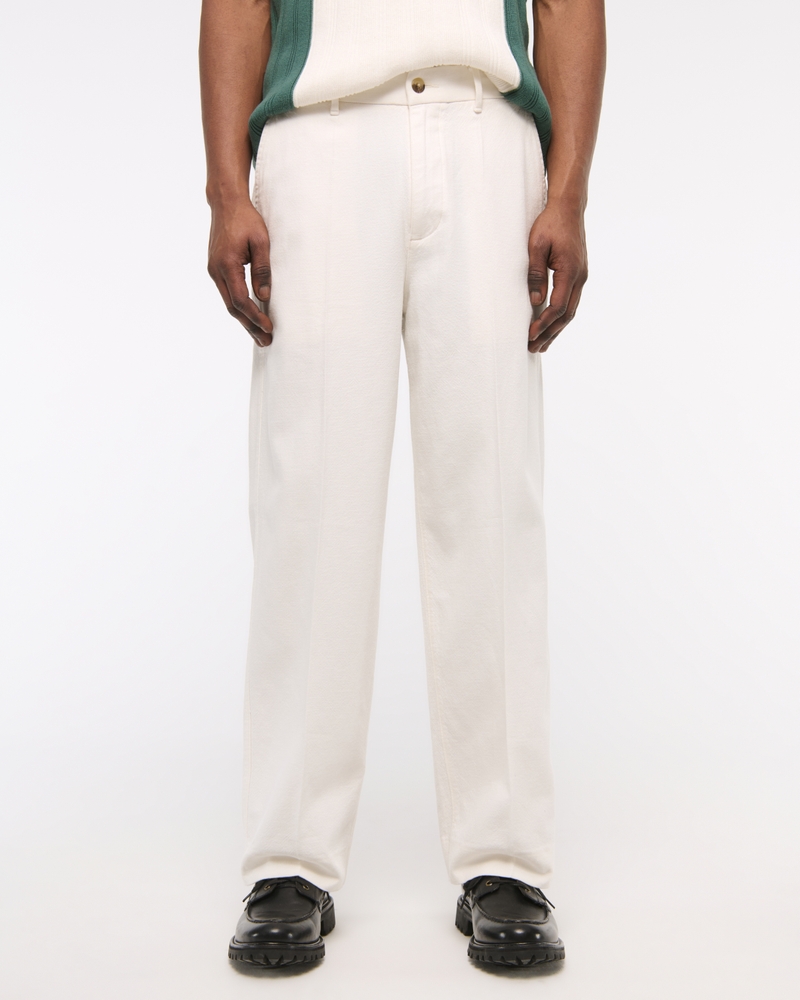 Baggy Tailored Linen-Blend Trouser