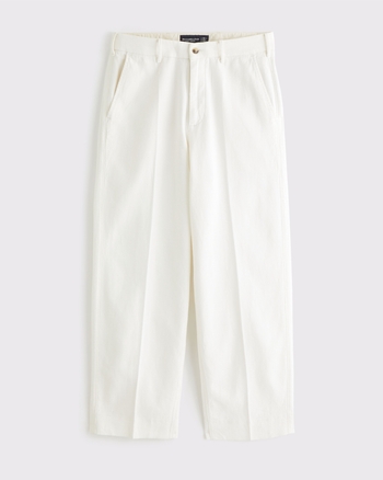 Baggy Tailored Linen-Blend Trouser from Abercrombie & Fitch - $79.99