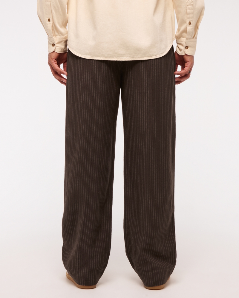 Baggy Tailored Linen-Blend Trouser
