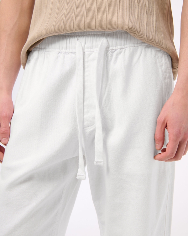 Baggy Cotton Texture Pull-On Pant