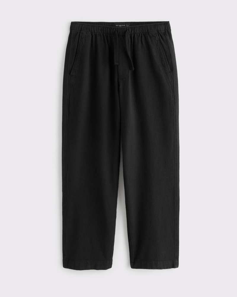 Men's Baggy Cotton Texture Pull-On Pant | Men's Bottoms
