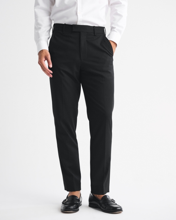 The A&F Collins Slim Suit Pant, Black view 2
