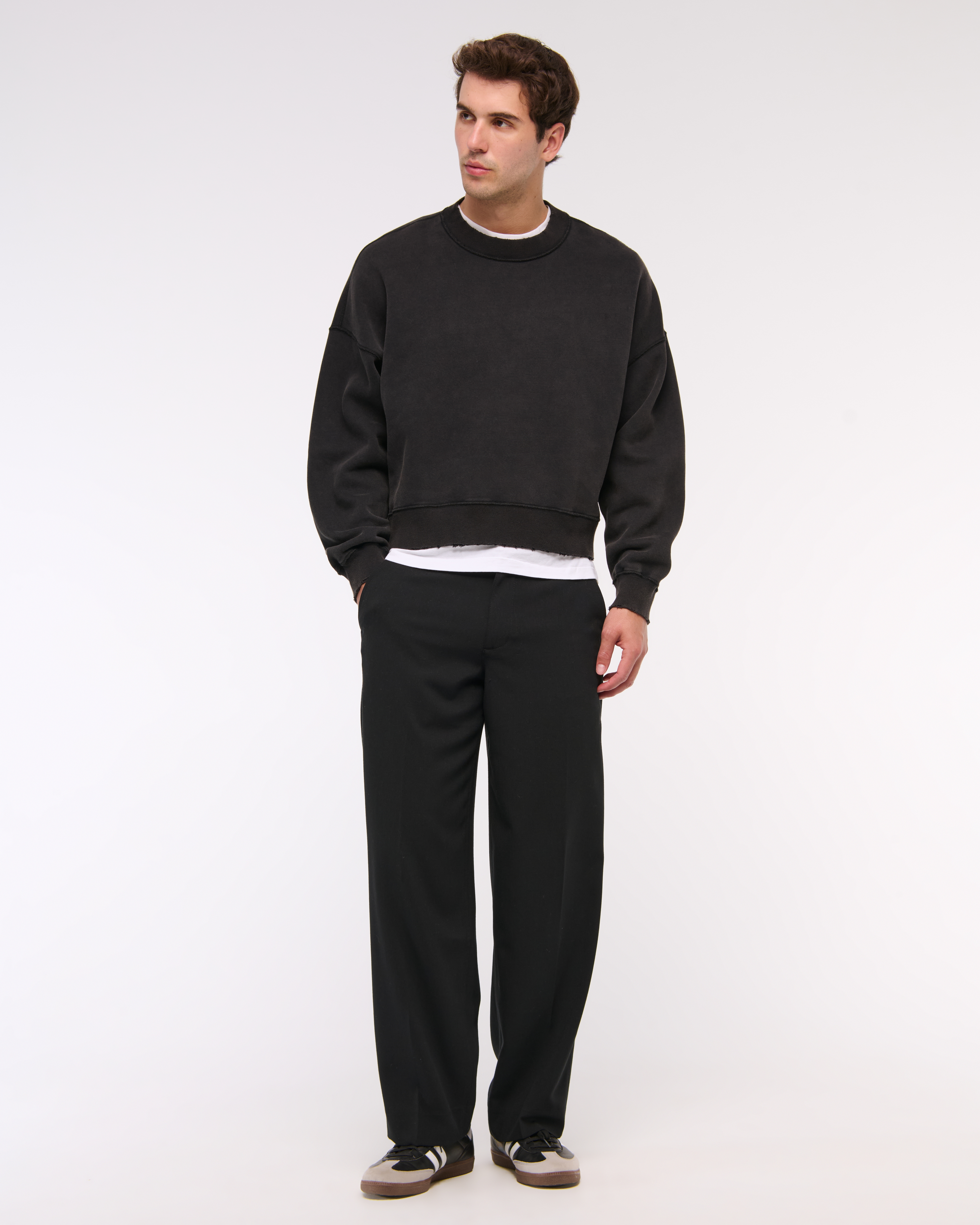 Abercrombie & Fitch Menswear Baggy Trouser In Black
