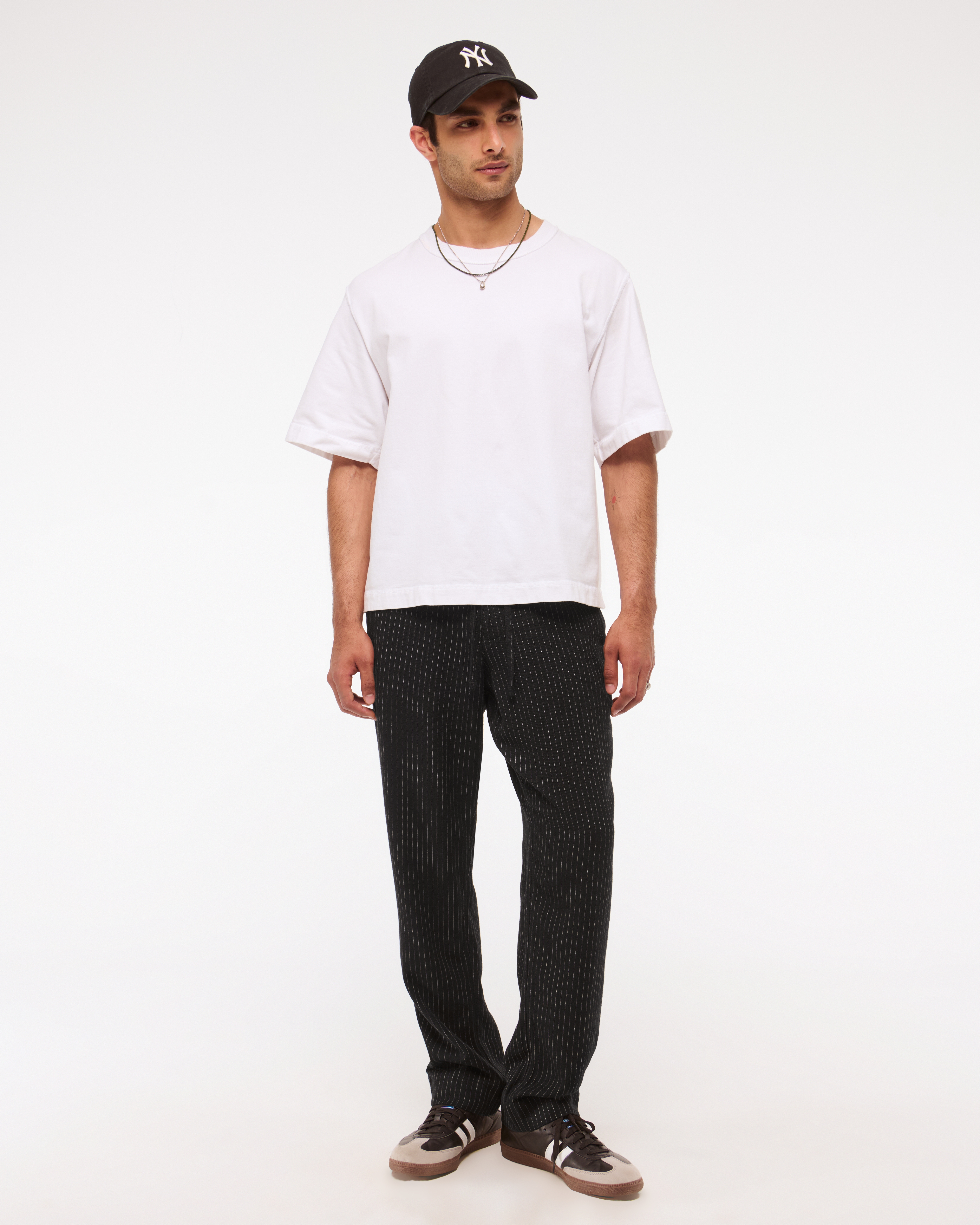 Мужские брюки Abercrombie & Fitch Loose Tailored Linen-Blend Pull-On Pant — фото 2
