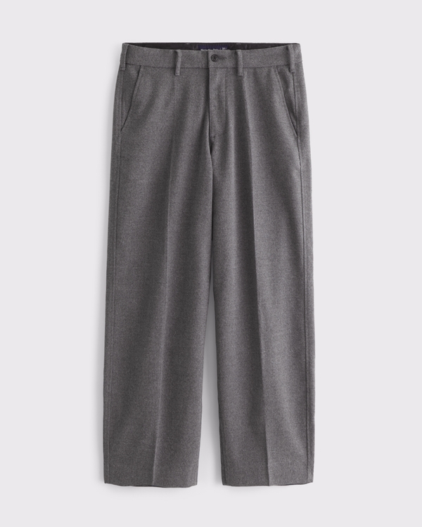 Brushed Woven Baggy Trouser