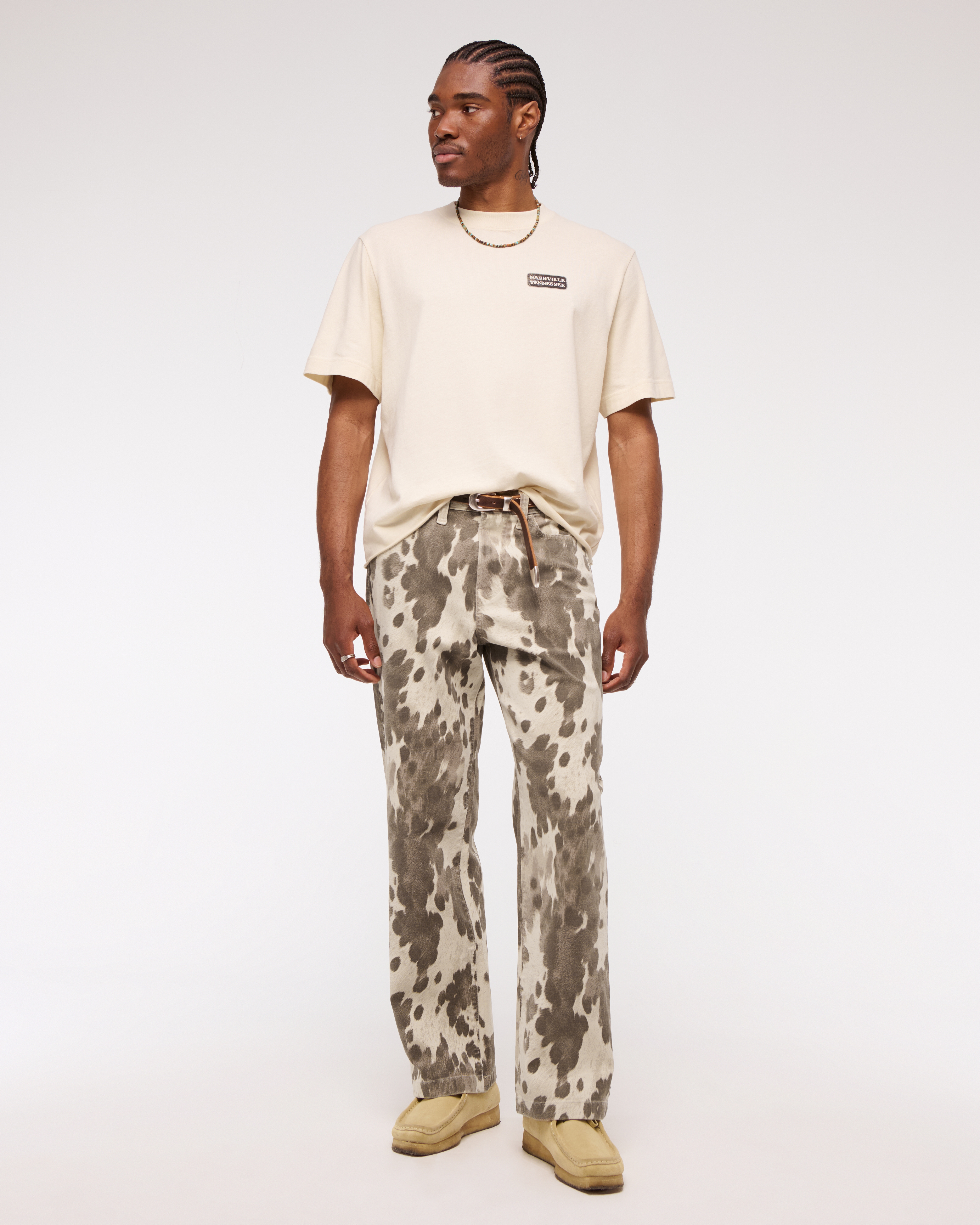 Abercrombie & Fitch Baggy 5-pocket Pant In Neutral