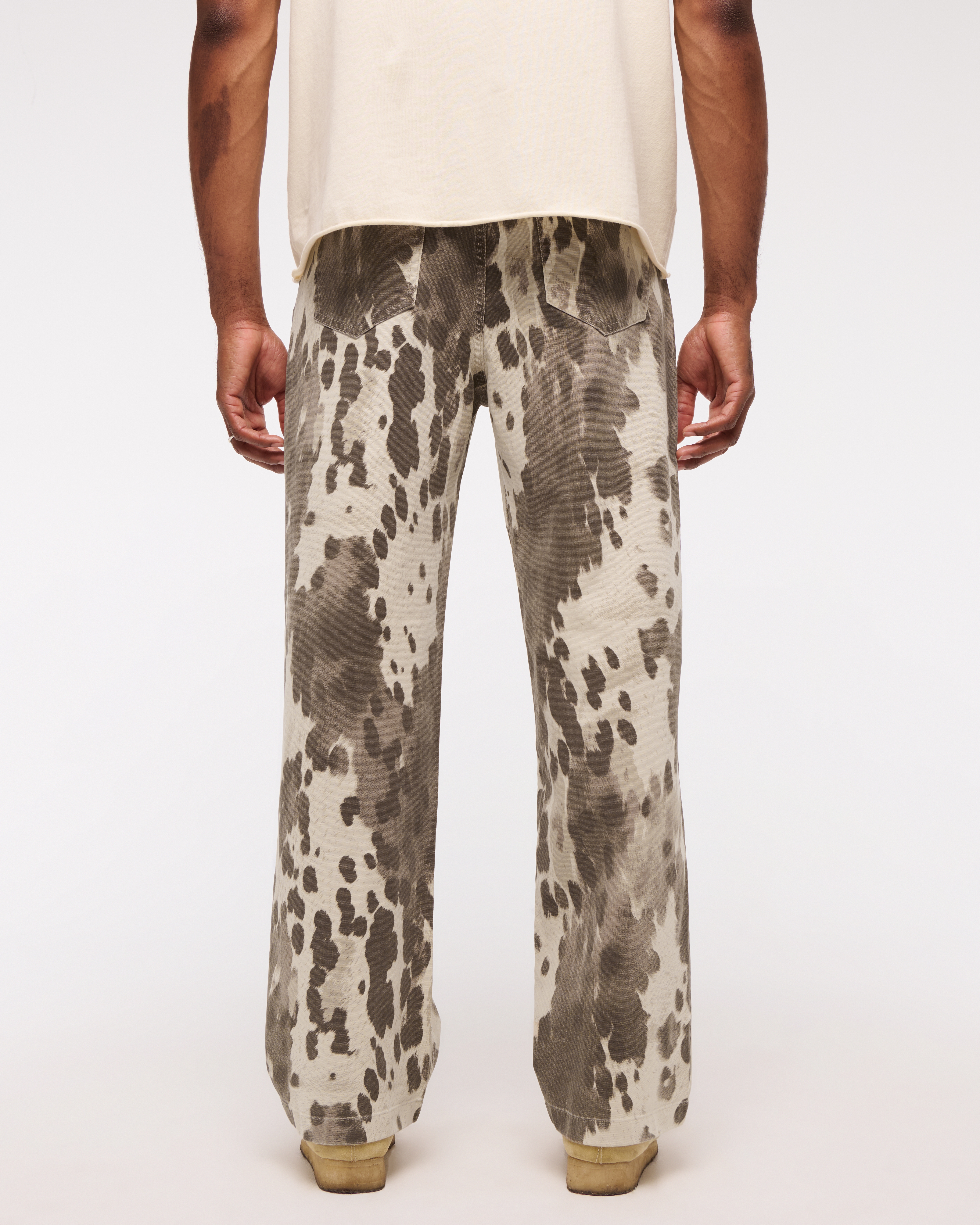 【ANDER HUNK】　Studs Design Baggy Slacks ANDER HUNK】 Studs Design Baggy Slacks Dress - flat front