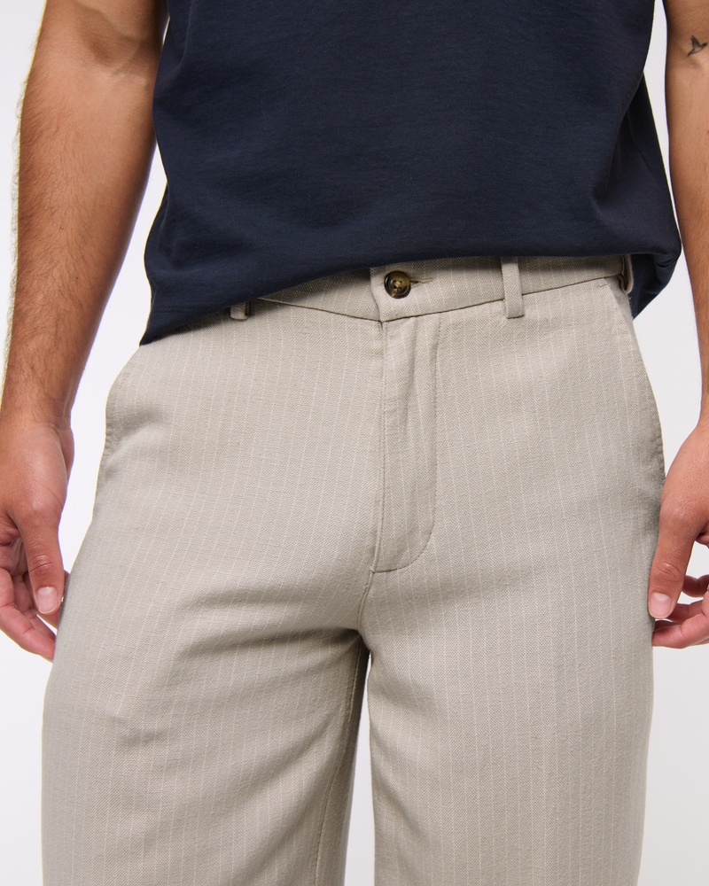 Baggy Tailored Linen-Blend Trouser