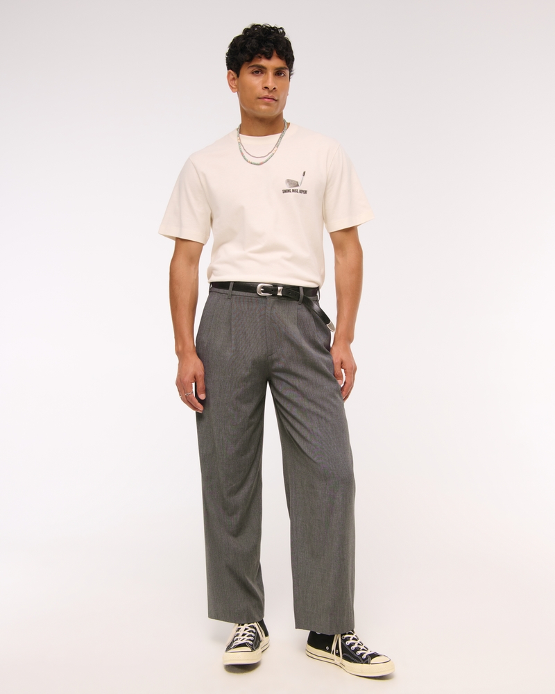 Men's Pleated Baggy Trouser | Men's Clearance | Abercrombie.com