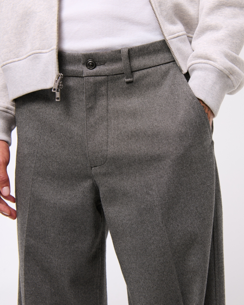 Brushed Woven Baggy Trouser