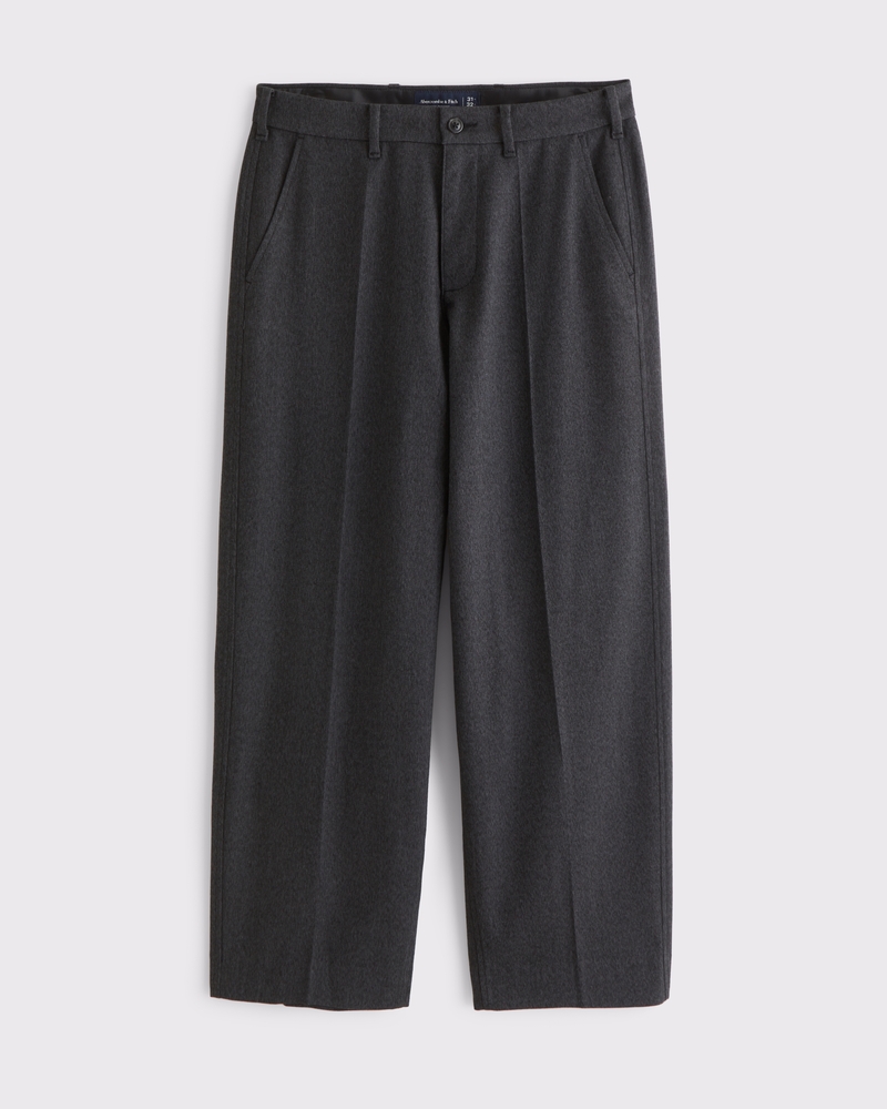 Brushed Woven Baggy Trouser