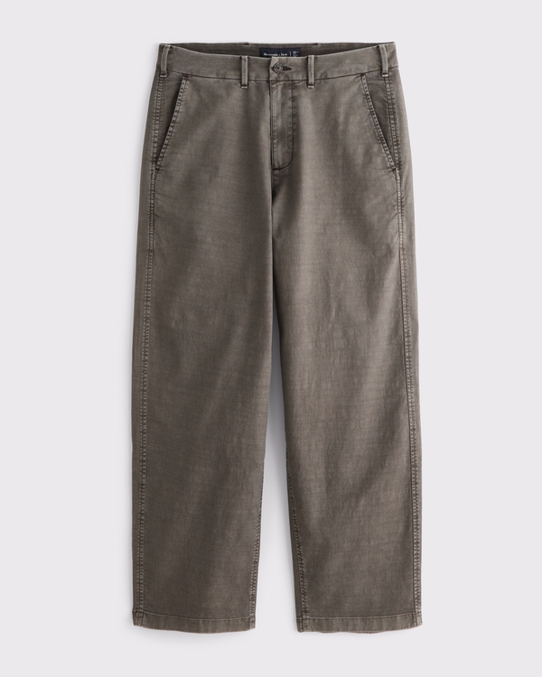 Baggy Chino, Olive Brown view 1