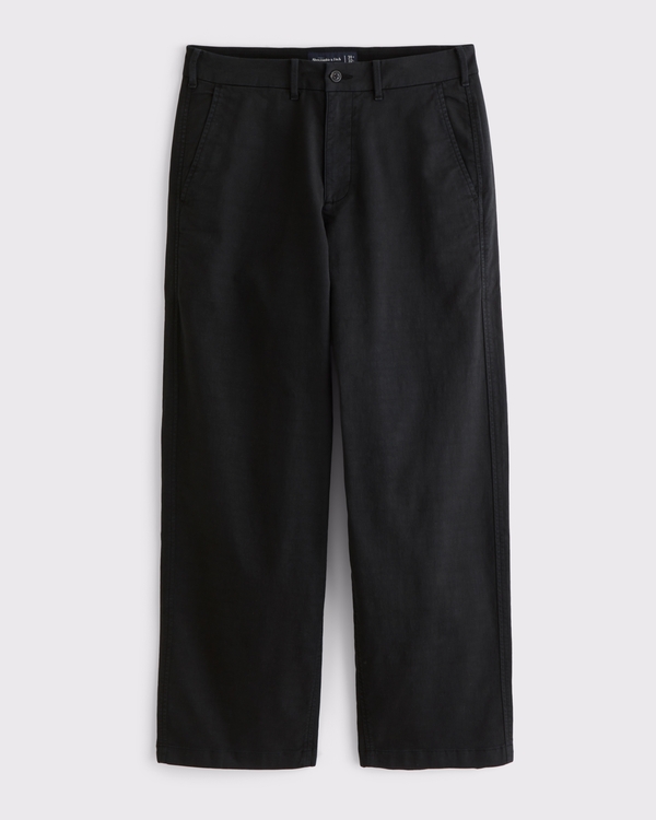 Baggy Chino, Black view 1