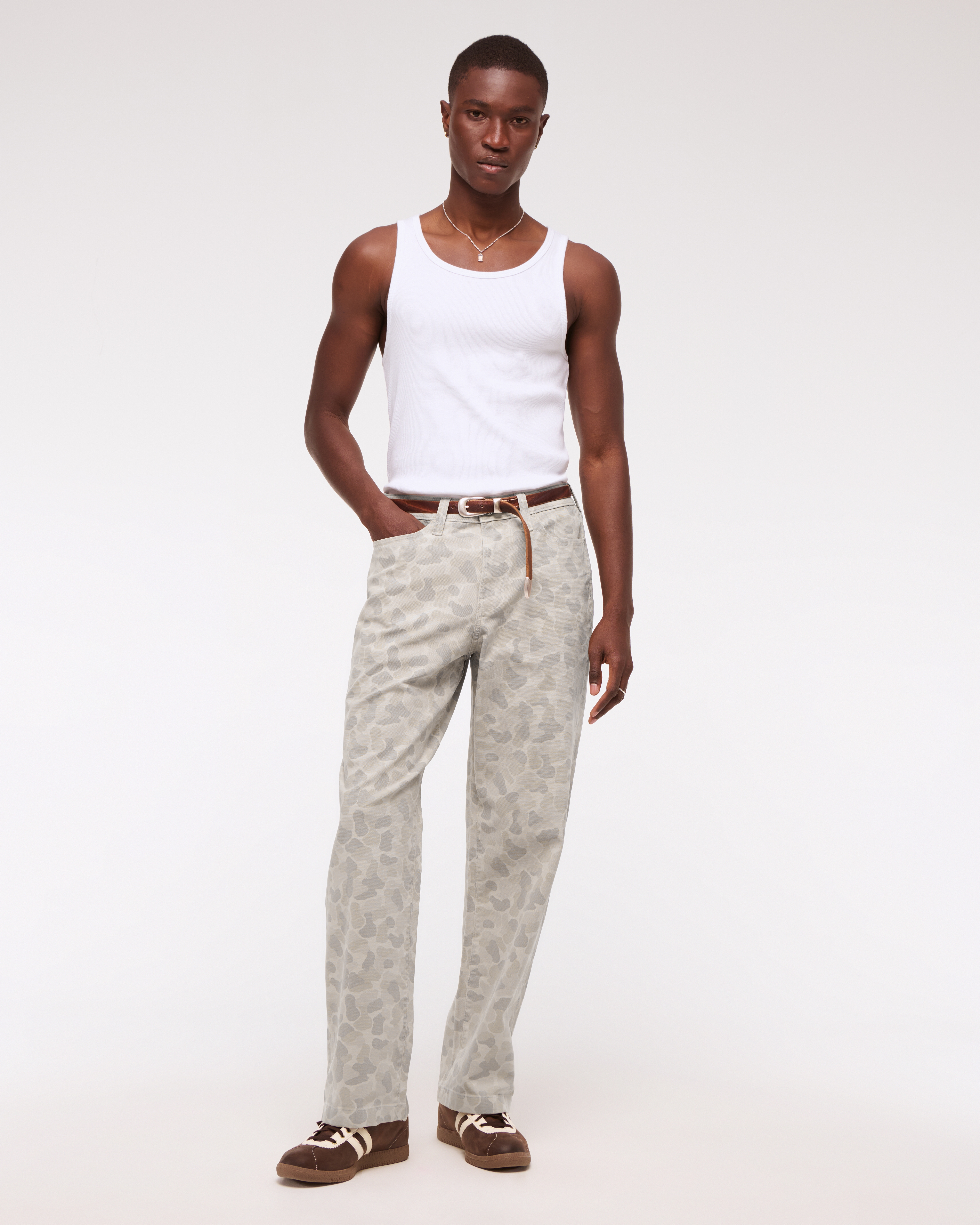 Abercrombie & Fitch Baggy 5-pocket Pant In White