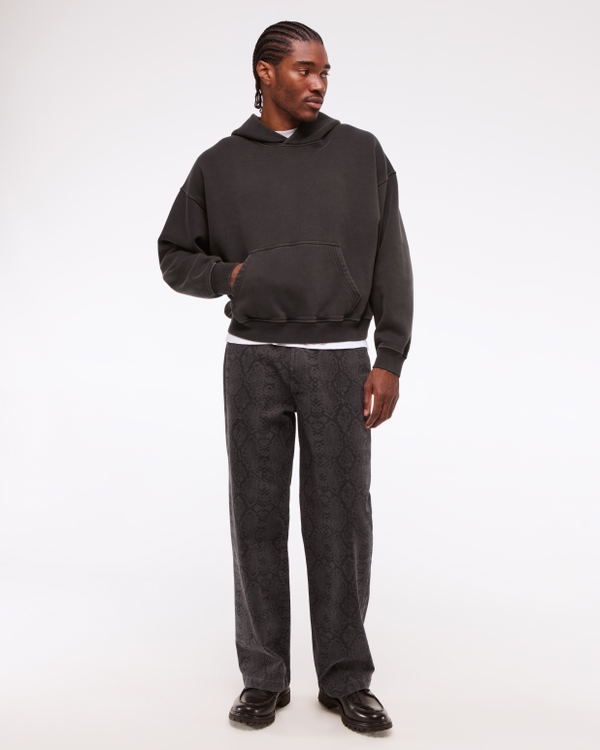Baggy 5-Pocket Pant, Black Pattern view 1