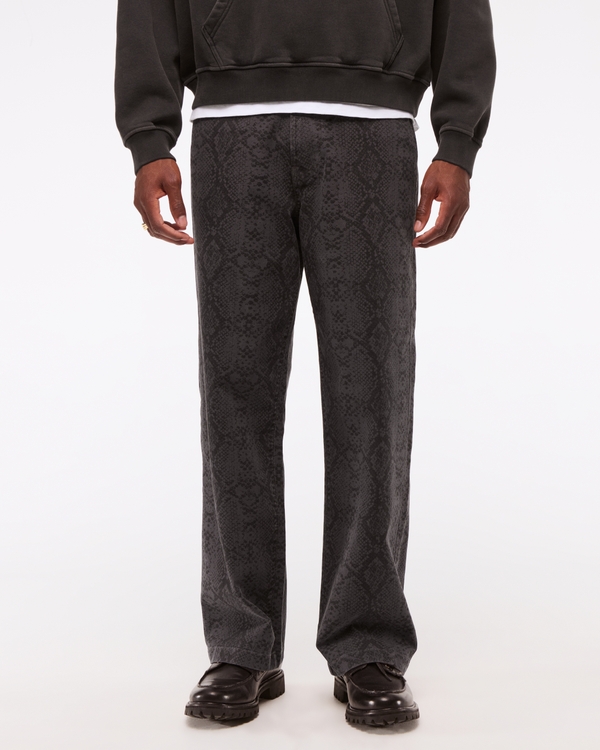 Baggy 5-Pocket Pant, Black Pattern view 2