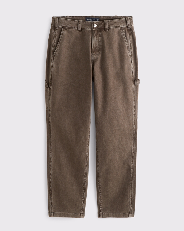 Loose Workwear Pant, Dark Brown Wash view 1