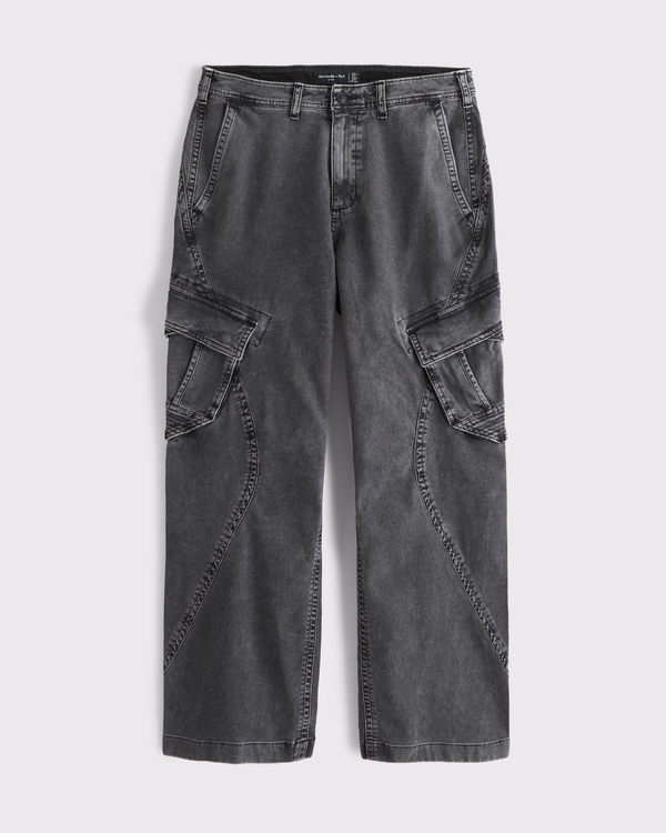 Baggy Cargo Pant, Black Dd view 1