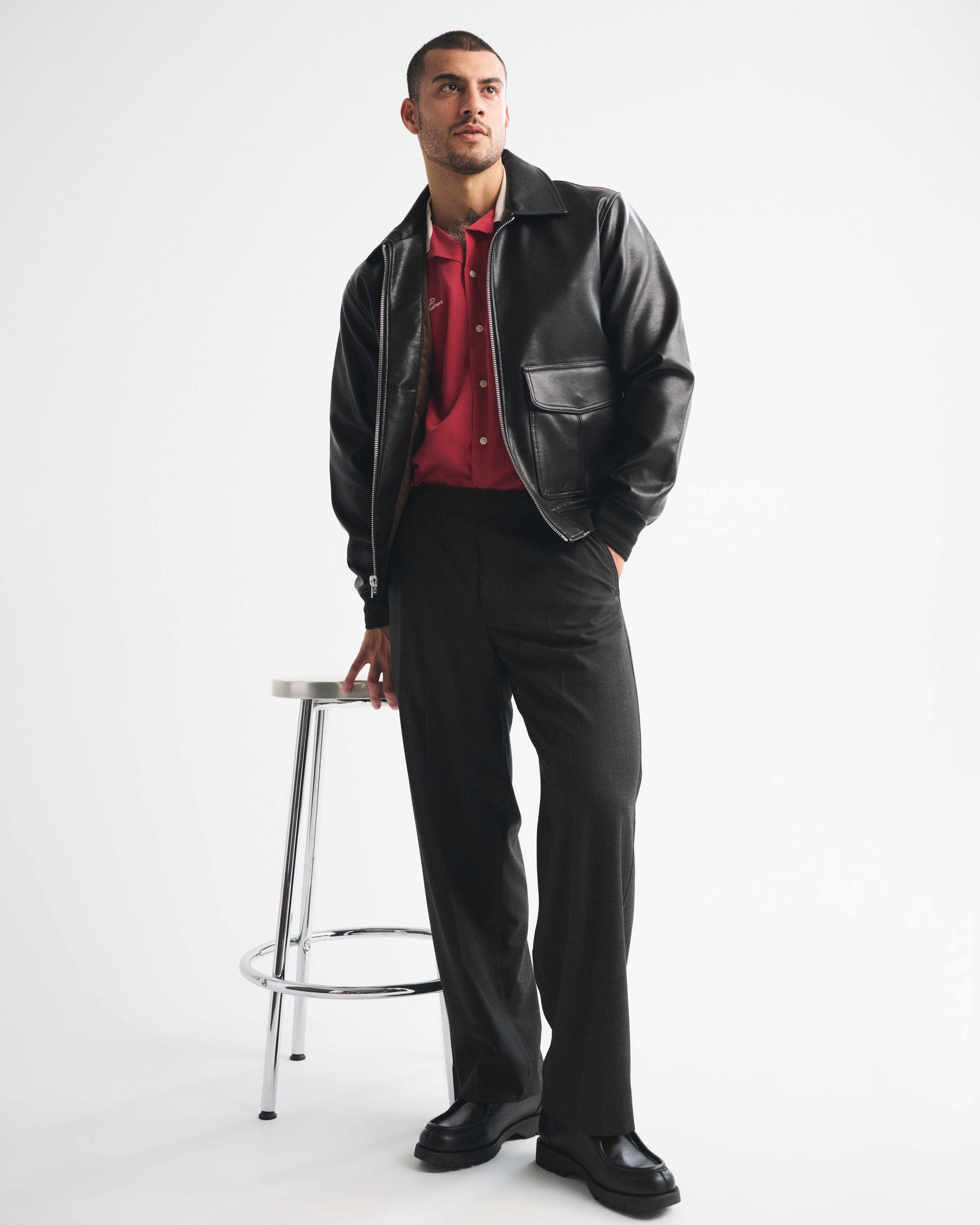 Abercrombie & Fitch Pull-on Baggy Trouser In Black